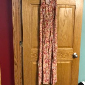 Paisley design maxi dress